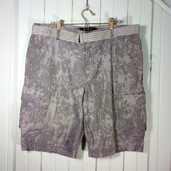 Calvin klein jeans camo ripstop grey cargo short - Picture 1 of 8